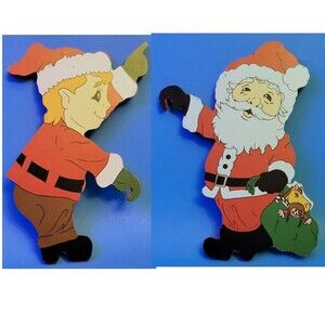 Vtg 1991 House of Lloyd Replacement Up The Ladder Wooden Santa Elf CLIMBERS ONLY